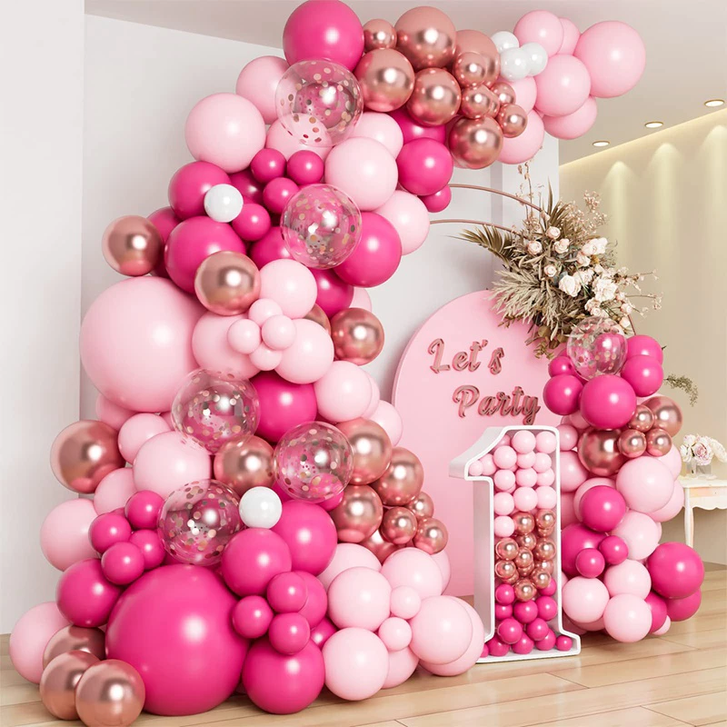 109pcs Pink Balloons - Party Decorations