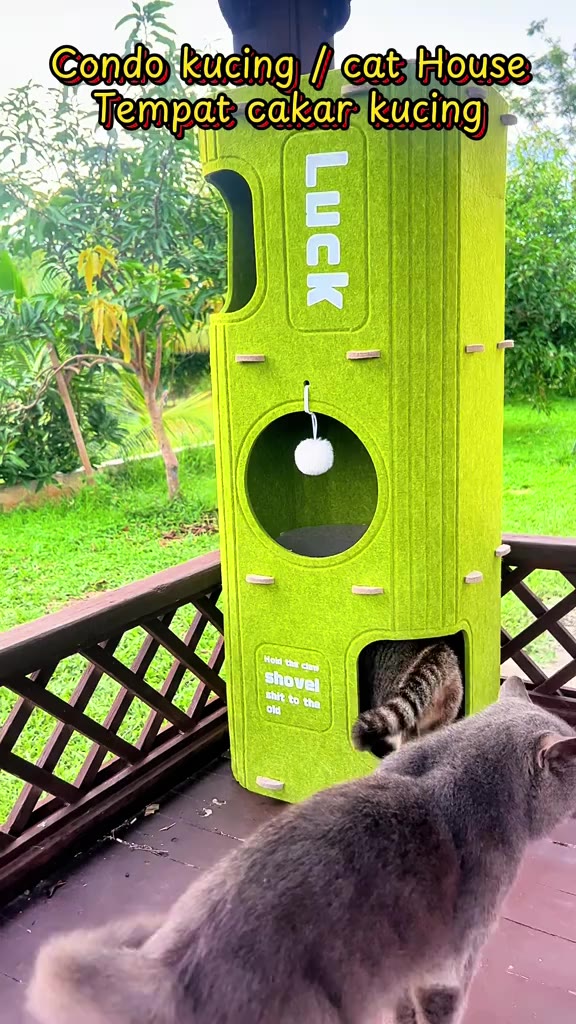 Yg bela byk kucing bleh grab condo kucing ni tau boleh asah kuku,rehat tdo dlm tu.function tau benda ni.       #rumahkucing #condokucing #tempatcakarkucing #catscratch #catbed