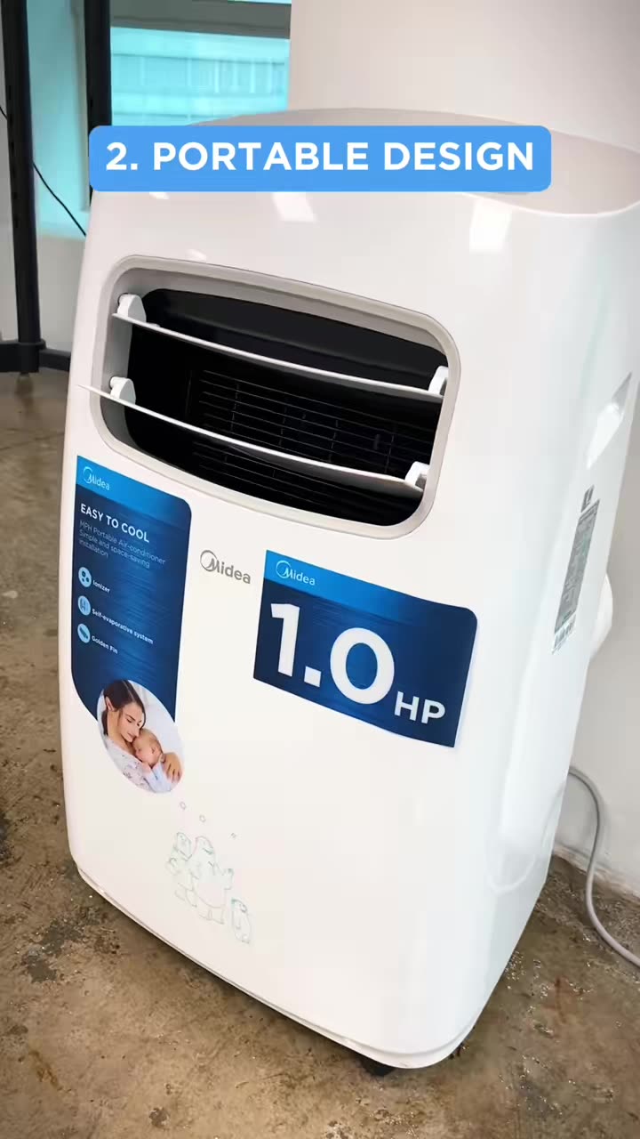 Here are some of our coolest feature in our Portable AC 😎 -09CRN1     #PortableAirConditioner #MPH #MideaMalaysia #WorldClass #MakeYourselfAtHome