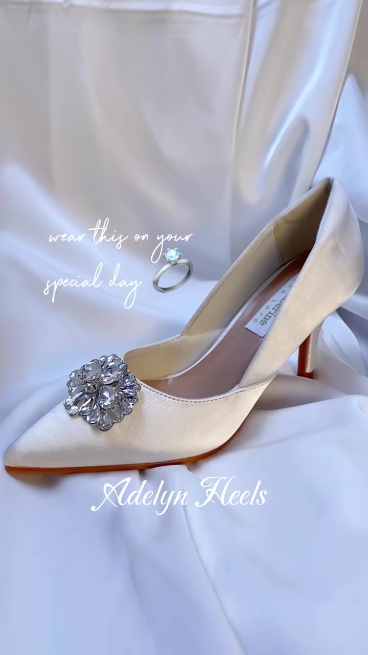 say YES to ADELYN! still searching for a perfect wedding heels? Adelyn is the one! 👠💍        #myballerine #fyp #TikTokFesyen #weddingshoes #bridalheels #bridal