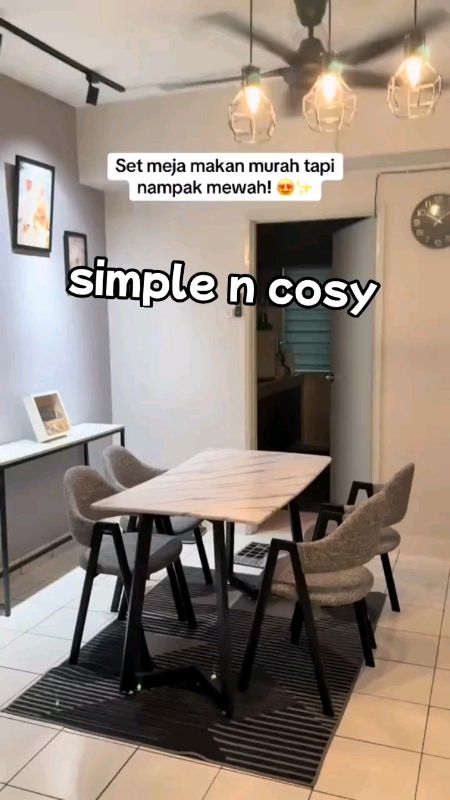 meja makan 4 seater cantik Dan esthetic #baby #kids #water #family #Home #speaker #shopeehaul #shopeelagimurah #microwave #pov #fyp