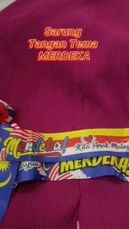 Sarung Tangan Tema Kemerdekaan🔥 cikgu2 dah boleh beli untuk perbarisan nanti..🥰#sarungtanganmerdeka #merdeka #fyp