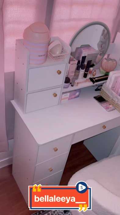 Dressing @ Makeup Table Princess Vibe 🥳🎉#dressingtable #mejamakeup #fyp #shopeeaffiliate #4u #murah