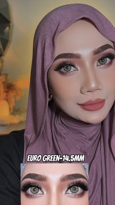 Korang suka euro brown ke euro green ? #fyp #lens #contactlens
