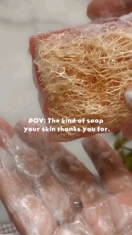 dull skin to smooth skin 🤍#luffasoap #soap #afeely #soap #smoothskin #bodycare #bodywash #loofah #Shopeevideo #fyp