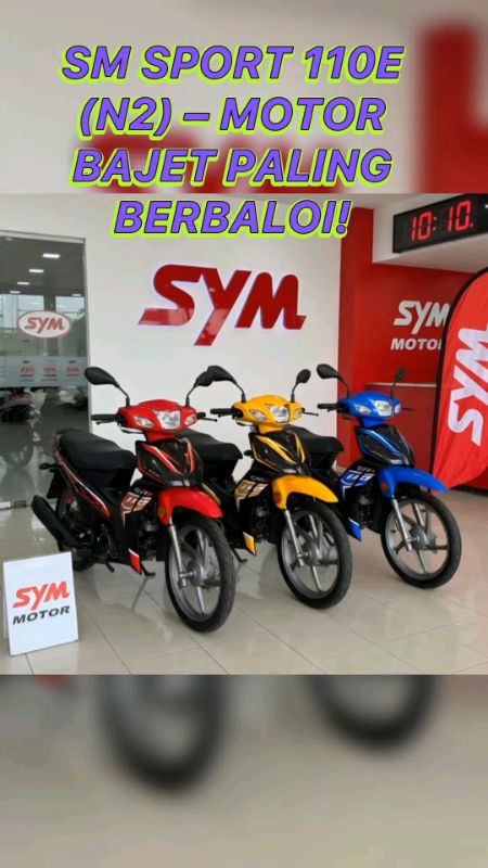 SM SPORT 110E (N2) – MOTOR BAJET PALING BERBALOI! #smsport110e #motorbajet #motorjimat #motormalaysia #promomotor
