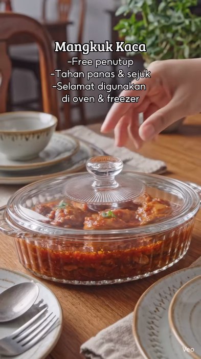 Bekas hidang untuk raya haji #bekaslauk #bekasmakanan #bekaskaca #mangkuklauk #mangkukkaca #glasscontainer #bertutup #Glass #viral #shopeelagimurah