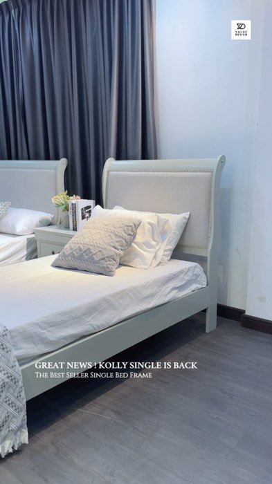 We have restock the best seller! Ladies Love It 😍#valuedesignfurniture #valuedesign #bedframe #aesthetic #exportquality #kidsfriendly #solidwood