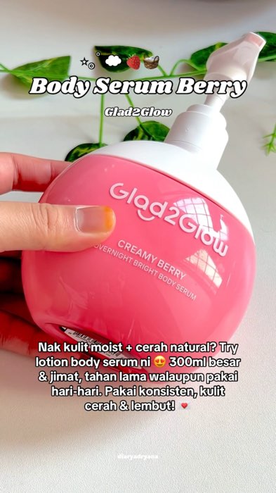 Bangun pagi kulit lembut macam baby, siang pula maintain segar & wangi 🍓🍊