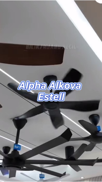 Alpha Alkova Estell 🤩✨ #kipas #kipassyiling #ceilingfan #alphaalkova #shopeemy