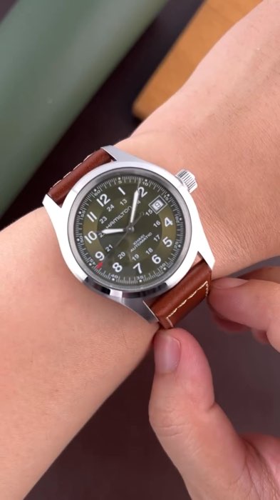 Hamilton Khaki Field Auto🌸🌸#watch #menwatch #hamiltonkhaki ##hamiltonwatch #luxurywatch #ShopeeExclusive #shopeelagimurah #sale66 #jamtanganmewah