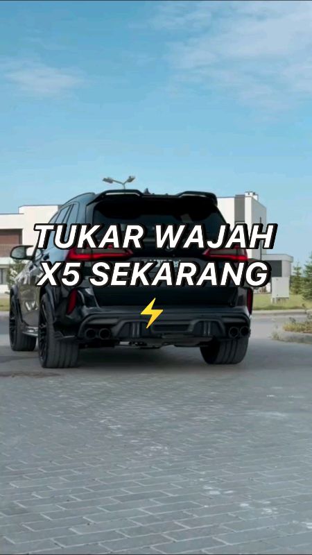 TUKAR WAJAH X5 SEKARANG ⚡ BMW F15 convert ke G05 X5M LCI. Headlamp, taillamp & bumper sporty!