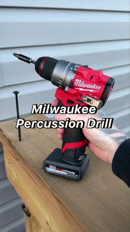 #Milwaukee #percussiondrill #cordless #construction #workshop #contractor #diy