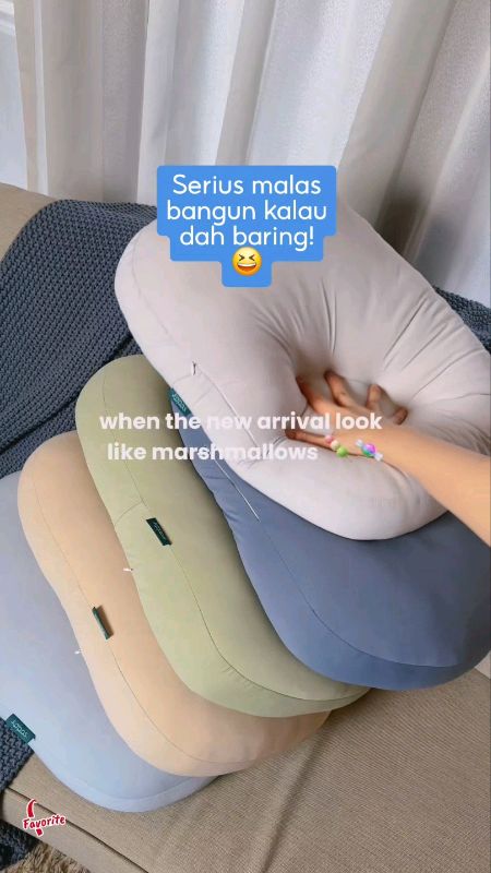 Kapas Cooling Marshmallow Pillow memang gebu gila tapi sejuk & tak cepat leper. Boleh adjust isi ikut selesa #BantalMarshmallow #BantalSejuk