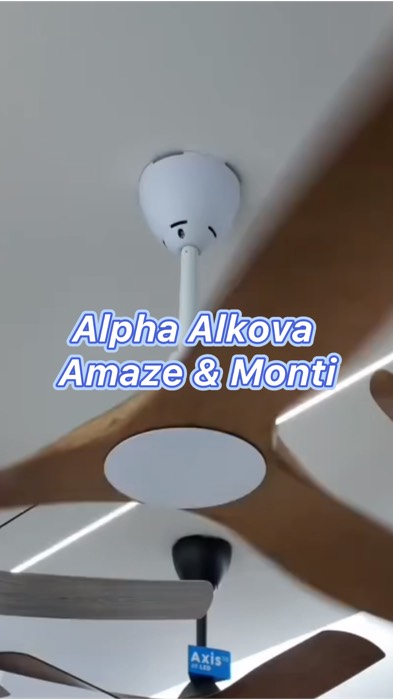 Alpha Alkova Amaze & Monti 🤩✨ #alphaalkova #kipas #ceilingfan #kipassyiling #shopeemy