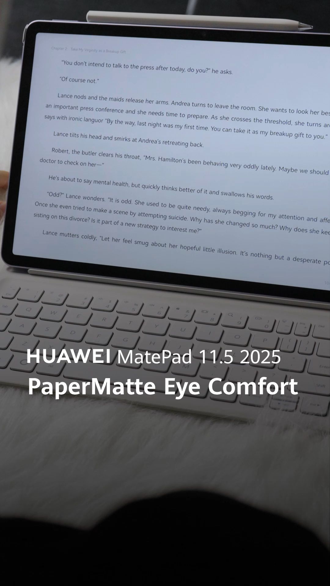 PaperMatte kurangkan silau untuk penggunaan lebih lama. #HUAWEI #MatePad11.52025 #Papermattedisplay #Standard
