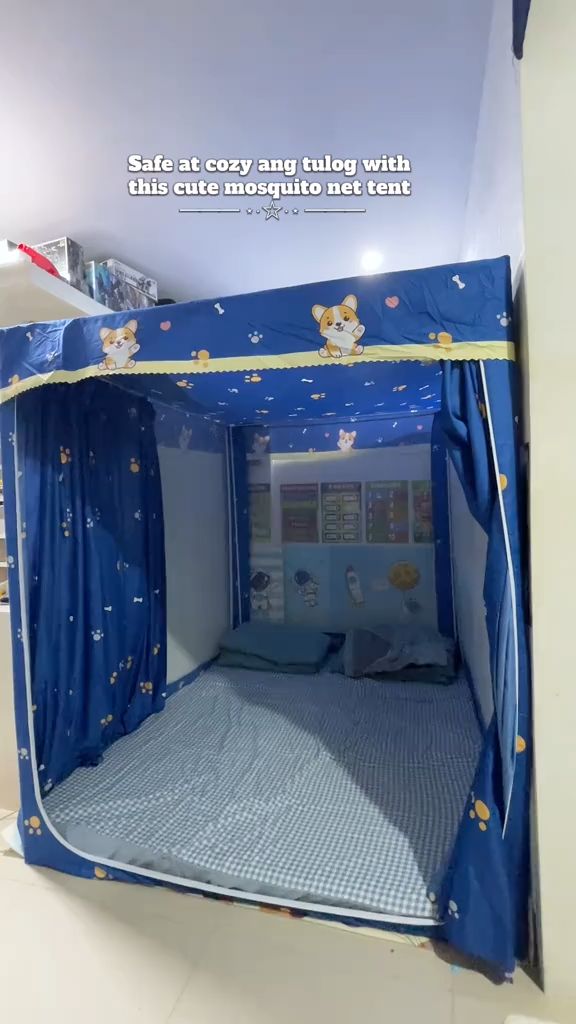 No more lamok, no more hassle 💤✨ Perfect for kids, adults, at kahit playhouse ng toddlers — #mosquitonettent #homeessentials