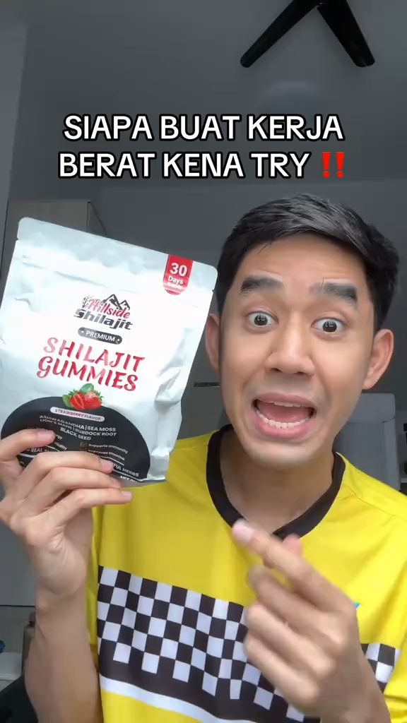 Sedap dimakan, mudah dibawa — Shilajit Gummies untuk rutin harian anda. #GummiesHealth #ShilajitPower #Kesihatan