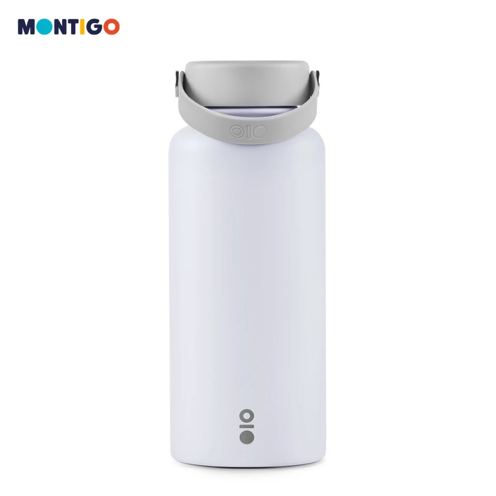 Montigo Cozy Linen Ace Bottle Mega (950ml/32oz) - Durable Stainless Steel, Temperature Retention, Leakproof