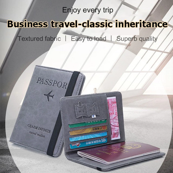 Multifunctional wallet passport holder short wallet

